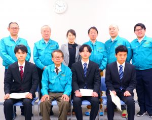 甲府青果 山梨 青果 仲卸 甲府 山梨 地元 野菜 果物 採用 入社式 2022 新入社員